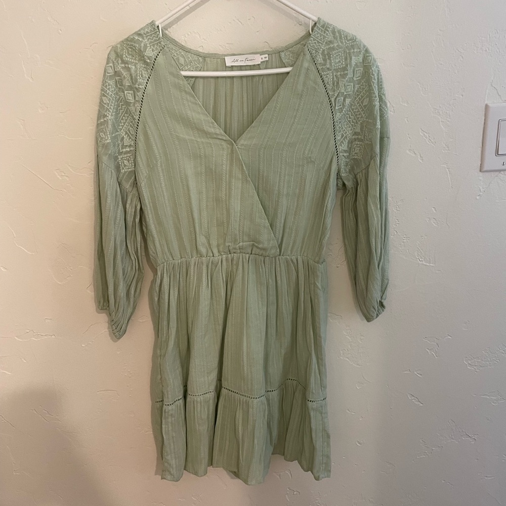 Green boutique dress - size small